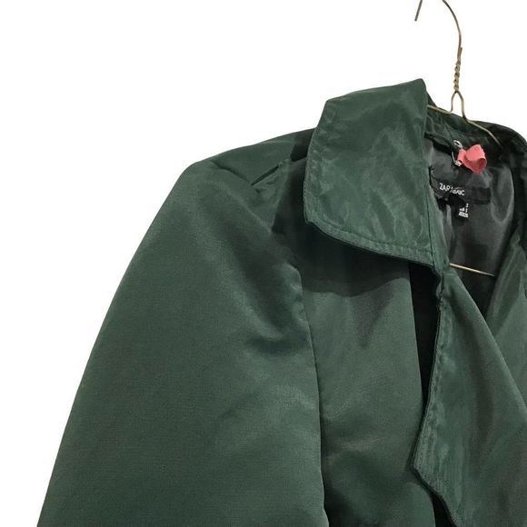 Zara Green Trench Coat - Picture 7 of 8